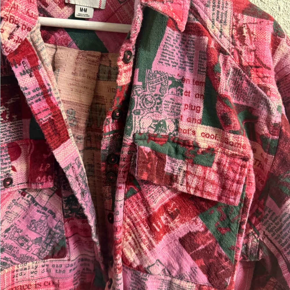 Bdg Pink Graphic Patterned Jacket - image 3